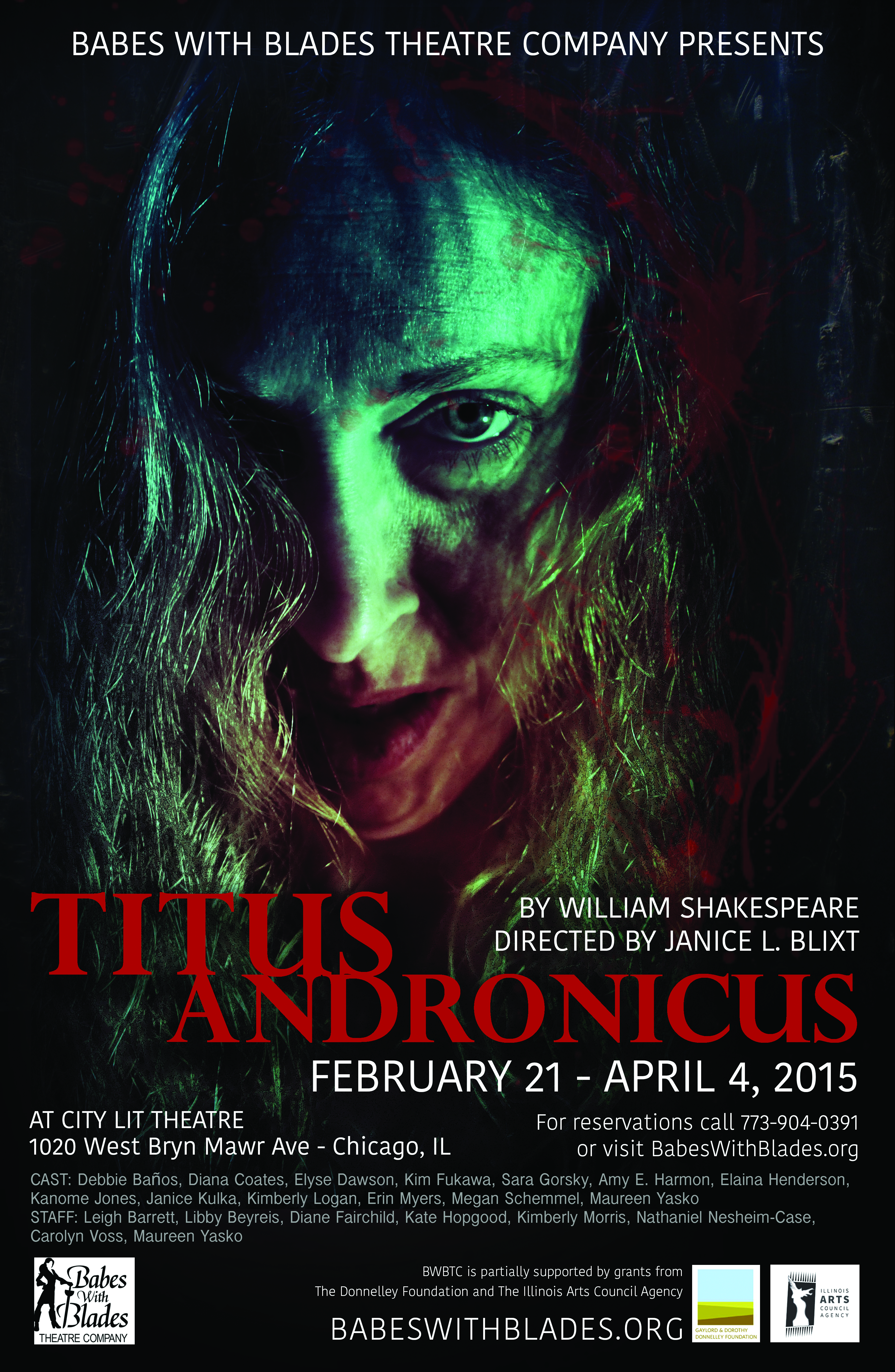 BWBTC's poster for Titus Andronicus